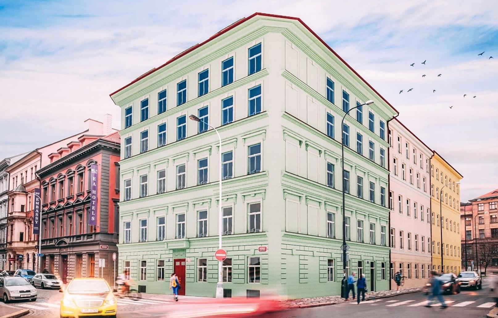 New Apartments Chain Florenc Prag Exteriör bild